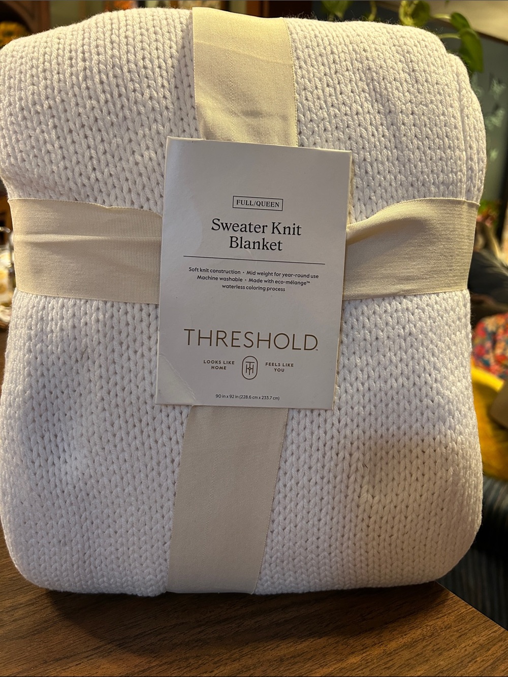 Threshold Cream Sweater Knit Blanket